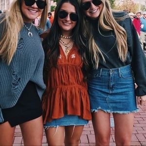 Orange Oversized Blouse